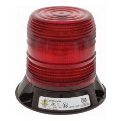Star LED Red Beacon 9-32V 3 Bolt Polyc Mount 12 Strobe 2 Rotate