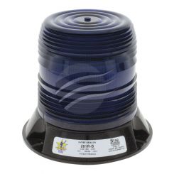 Star LED Blue Beacon 9-32V 3 Bolt Polyc Mount 12 Strobe 2 Rotate