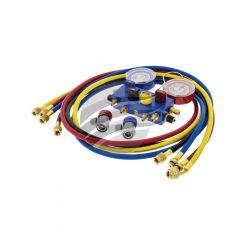Jayair Manifold Set 4 Way For R134A with 72'" Hoses & Couplers Plastic