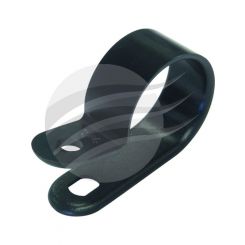 Jaylec Pack 25 Plastic P Clip 19.0mm 4.6mm Mounting Hole