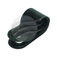 Jaylec Pack 25 Plastic P Clip 7.9mm 4.6mm Mounting Hole