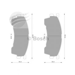 Bosch Brake Pad Front Set Ford Probe Eunos 500