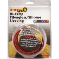 DCI Silicone Sleeving Red Temp Range Upto 260C 12mm Dia 1.2M Length