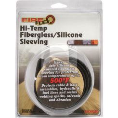 DCI Silicone Sleeving Black Temp Range Upto 260C 12mm Dia 1.2M Length