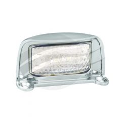 Autolamps LED Licence Plate Lamp 12/24V Chrome Housing 40Cm Cable Pck