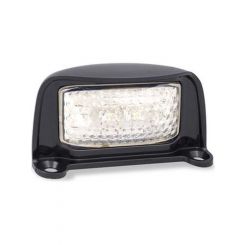 Autolamps LED Licence Plate Lamp 12/24V Black 40Cm Cable 76X41X27mm