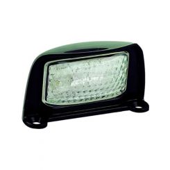 Autolamps LED Licence Plate Lamp 12/24V Black 40Cm Cable 76X41X27mm Pck