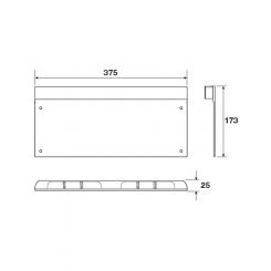 Autolamps Lamp Licence Plate Frame LED With 4 Leds. Bulk Packaging