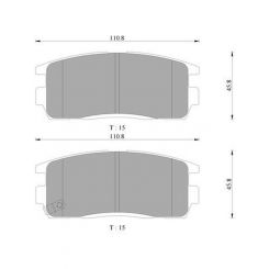 Bosch Brake Pad Rear Set