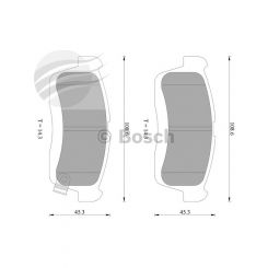 Bosch Brake Pad Front Set Daihatsu Sirion Copen Yrv Holden Cruze
