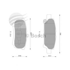 Bosch Brake Pad Rear Set