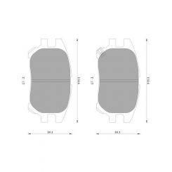 Bosch Brake Pad Front Set Lexus Rx300