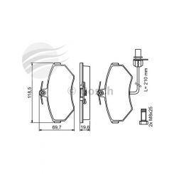 Bosch Brake Pad Front Set