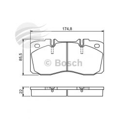 Bosch Disc Pad Front Set