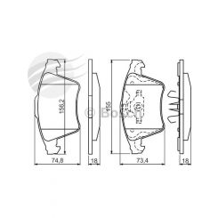 Bosch Brake Pad Front Set