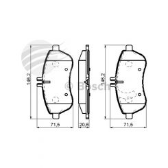 Bosch Brake Pad Front Set