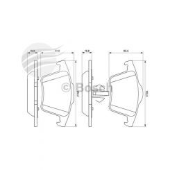Bosch Brake Pad Rear Set