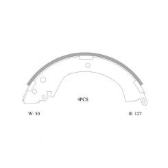 Bosch Brake Shoe Rear Set