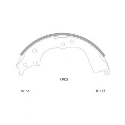 Bosch Brake Shoe Rear Set