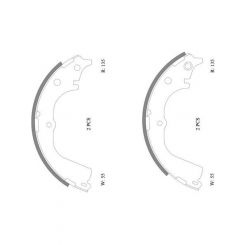 Bosch Brake Shoe Rear Set