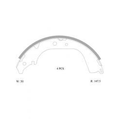 Bosch Brake Shoe Rear Set