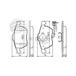 Bosch Brake Pad Front Set
