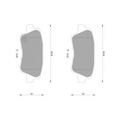 Bosch Brake Pad Rear Set