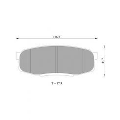 Bosch Brake Pad Rear Set