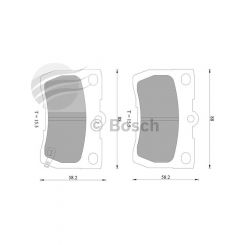 Bosch Brake Pad Rear Set