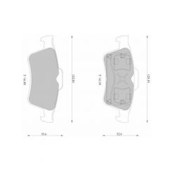 Bosch Brake Pad Rear Set