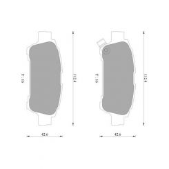 Bosch Brake Pad Rear Set