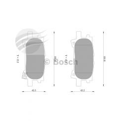 Bosch Brake Pad Rear Set