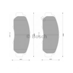 Bosch Brake Pad Front Set