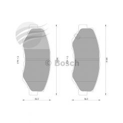 Bosch Brake Pad Front Set