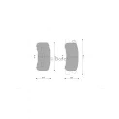 Bosch Brake Pad Rear Set