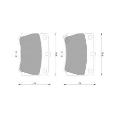Bosch Brake Pad Rear Set