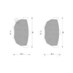 Bosch Brake Pad Rear Set