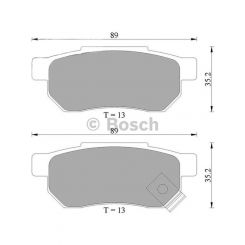 Bosch Brake Pad Rear Set