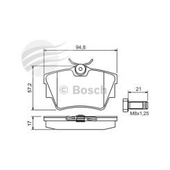 Bosch Brake Pad Rear Set