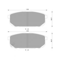 Bosch Brake Pad Rear Set