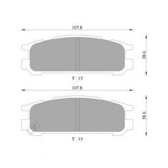 Bosch Brake Pad Rear Set