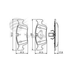 Bosch Brake Pad Front Set