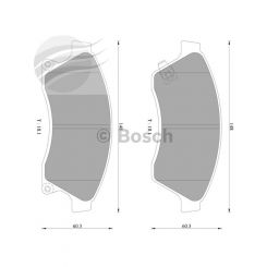 Bosch Brake Pad Front Set