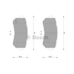 Bosch Brake Pad Rear Set
