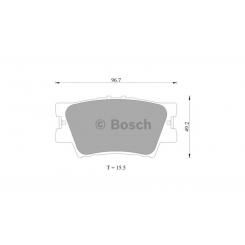 Bosch Brake Pad Rear Set