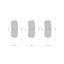 Bosch Brake Pad Rear Set