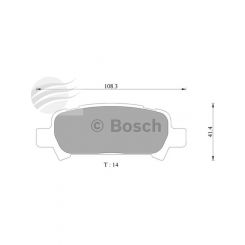 Bosch Brake Pad Rear Set