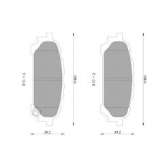 Bosch Brake Pad Rear Set