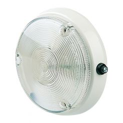 Hella Interior Roof Lamp 12/24V 10W W/On/Off Switch 12V Globe Incl Surface