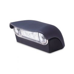 Hella LED Licence Plate Lamp 10-33V Black Housing Use Single Sided Mount